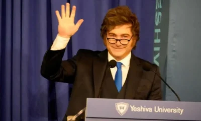 Milei en Universidad Yeshiva